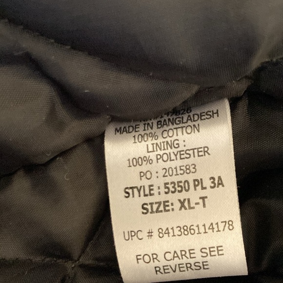 FiveBrothers Plaid Quilted Men's Shacket, XL TALL - Picture 7 of 8